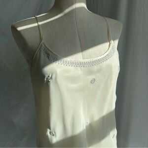 SOLD Shimmery Vintage Mini Slip Dress - M
